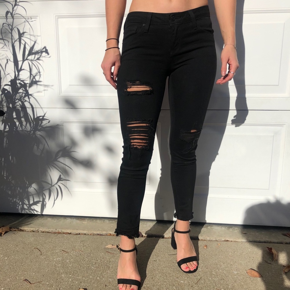 Just Black Ripped Jeans